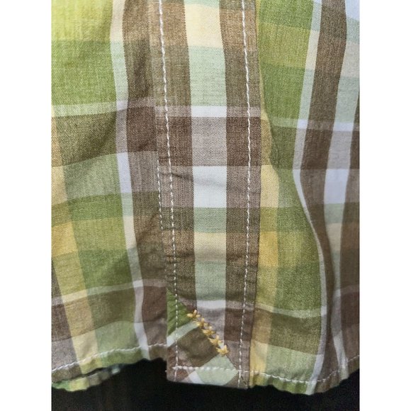 Quicksilver Men's Plaid Button Down SS Shirt Size XL - Picture 2 of 9